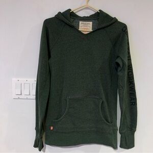 Dovetail Workwear Anna Green Pull Over Hoodie Womens Small S Jacket Work